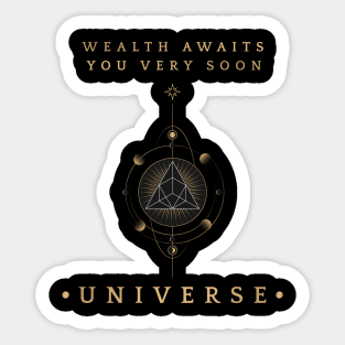 Wealth Awaits Sticker